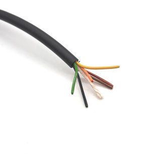 Kabel 6 x 0.14, schwarz, Meterware, Kabeltronik