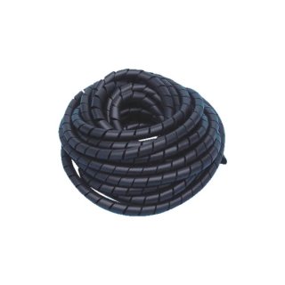 20 cm Spiral wrap hose black (4.0-20.0MM)
