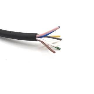 Cable 7 x 0,25 black, sold by the metre, UNITRONIC ROBUST