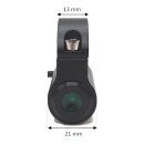 Status LED in black aluminium housing for 22 mm...