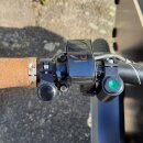 Status LED in black aluminium housing for 22 mm handlebars 6 Volt and 12 Volt