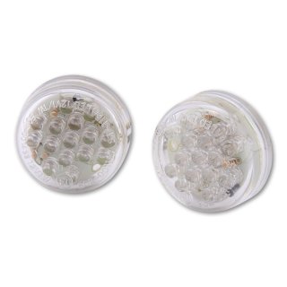 1 pair SHIN YO LED Turn Signal DISC Clear Glass