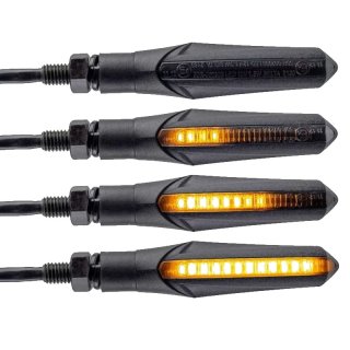 1 pair of rubber-mounted running light indicators edge Pro Black