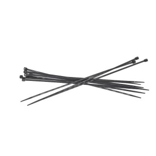 Cable tie 200 x 2.5 mm, black, 10 pcs.