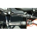 M8 Aluminium Hutmutter matt schwarz mit Bohrung 4,5 mm