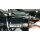 M8 Aluminium Hutmutter matt schwarz mit Bohrung 4,5 mm