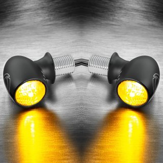 1 Paar Kellermann LED-Blinker Atto Dark, get&ouml;ntes Glas, f&uuml;r vorn und hinten