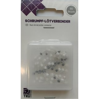 Schrumpf-L&ouml;tverbinder/L&ouml;tschlauch 30 St. 0,08 -0.22 mm&sup2;, transparent