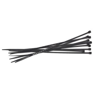 Cable tie 290 x 4.8 mm, black, 10 pcs.