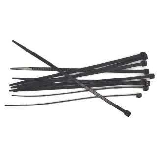 Cable tie 200 x 4.8 mm, black, 10 pcs.