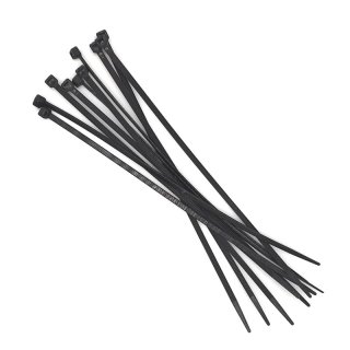 Cable tie 200 x 3.6 mm, black, 10 pcs.